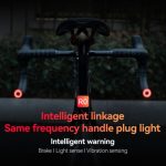Luz Trasera R0 Sensor de Freno Tapón de Manubrio USB Inteligente - Imagen 3